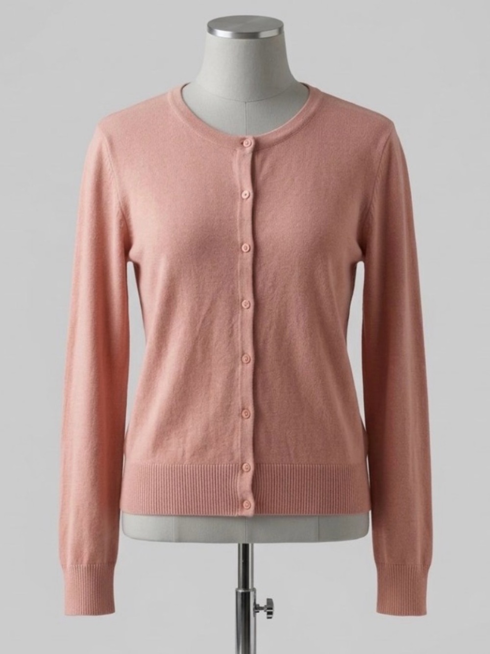 H&M Pink/Peach Button-Front Women's light Cardigan